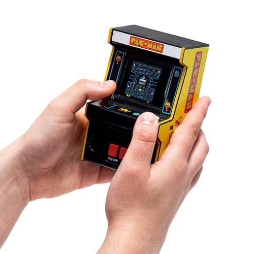 Image of Basic Fun Pac-Man™ Mini Arcade Game Machine, Retro Classic Electronic Toy with New TFT Color Screen, Authentic Miniature Replica, Ages