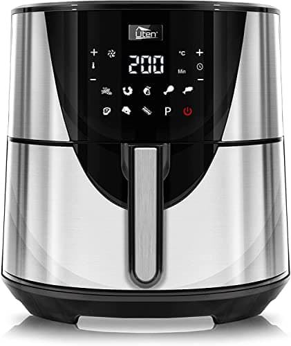 Image of Air Fryer, Uten Air Fryers Oven 7.5 L, 8 Preset Programs, Preheat, Power Off Memory Function, Recipes, 1700W