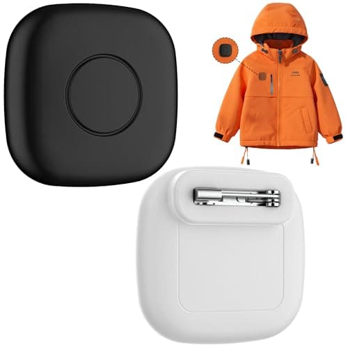 Image of 2-Pack Waterproof Silicone Case with Pin for Tile Mate 2024/2022 – Hidden GPS Tracker Holder for Kids, Teens, Elderly, Pets, Bags, Luggage – Anti-Lost & Anti-Scratch Cover – Black/White