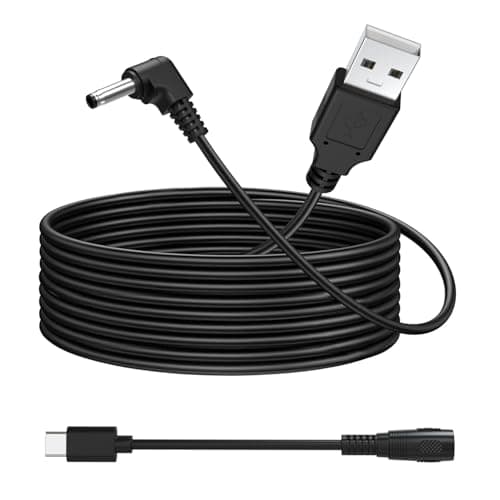 Image of Toxaoii 13.2FT Power Adapter Plug Charging Cable Compatible with Ring Stick Up Cam Battery/Plug-in 3rd/2nd Gen & Ring Pan Tilt Stick Up Camera, Indoor/Outdoor Weatherproof Power Cord (Black)