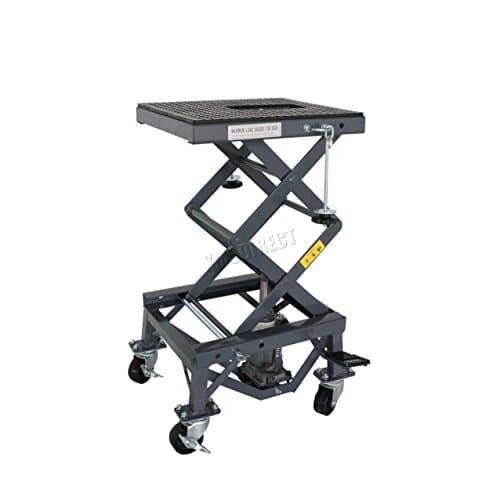 Image of SwitZer Motorbike Hydraulic Scissor Lift with Wheels 136kg 300lbs MAX 870mm MAX 350mm MIN