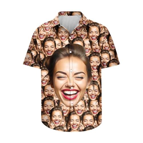 Image of Custom T Shirts Add Your Own Custom Photo Personalized Shirt Men Boyfriend Face Printed Gifts Customized