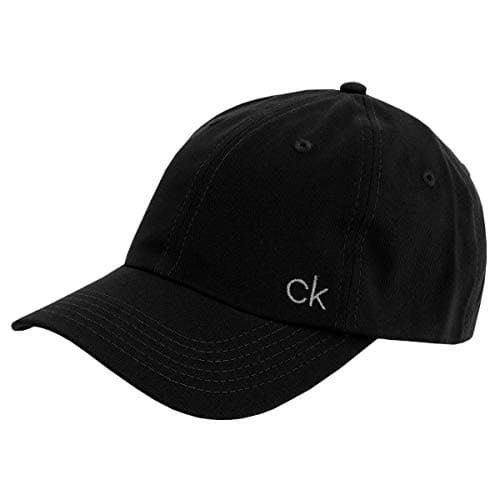 Image of Calvin Klein Mens Classic Cotton 6 Panel Cap - Black - One Size