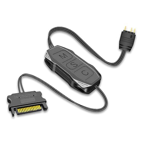 Image of FWYDRJZC 5V 3PIN ARGB Controller SATA 15-Pin to ARGB 3-Pin Built-in Light Mode SATA Power Supply LED Male Connector Splitter Cable for LED Light Strip Lighting Board DIY ARGB Fans