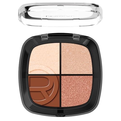 Image of L'Oréal Paris Rendez-Vous Couleur Eye & Cheek Eyeshadow, 4-in-1 Multi-Use Face Palette, Effortlessly Blendable & Buildable Luminous Color, Quad Essential Nudes