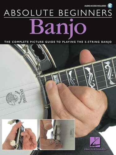 Image of Absolute Beginners - Banjo | Complete Picture Guide to Playing the 5-String Banjo | Step-by-Step Instruction Songbook with Audio and Online Access | Learn Banjo for Adults and Kids