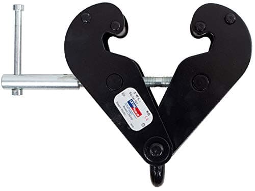 Image of LiftinGear 3 Tonne Adjustable Width Beam Girder Clamp with Pivoting Eye
