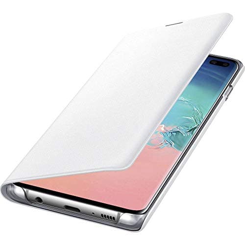 Image of Samsung Original Galaxy S10+ Protective LED View Wallet Cover Case - White