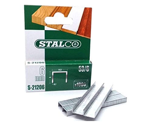 Image of 1000pcs 6mm staples Pack Duty Gun Tacker Staple Upholstery Galvanised Craft