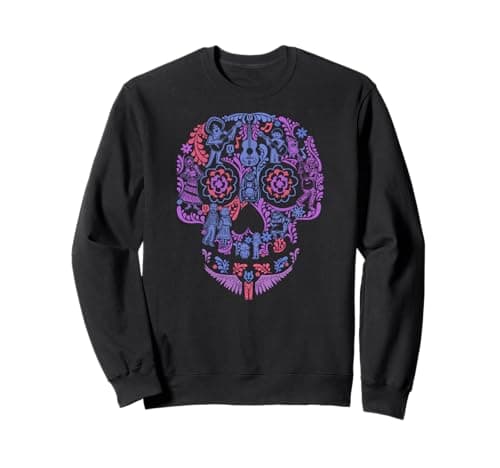 Image of Disney Pixar Coco Floral Skull Story Sweatshirt