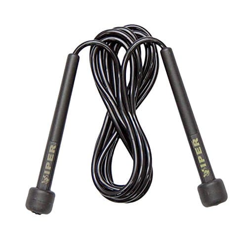 Image of VIPER Speed Skipping Rope Boxing Skipping Rope Great jump rope for Fitness, Speed, Conditioning & Fat Loss. Boxing, Home & Gym Workouts, Training & outdoor exercise (Black)