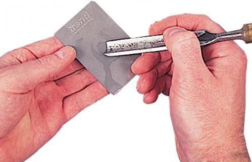 Image of Trend 3-Inch Diamond Sharpening Stone, Double-Sided 1000 & 600 Grit, Credit Card Sized Carvers Honing Stone with Storage Wallet, DWS/CC/FF