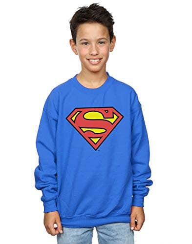 Image of DC Comics Boys Superman Logo Sweatshirt 12-13 years Royal Blue