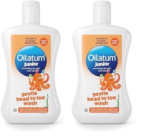 Image of Oilatum Daily Soothe & Protect Junior Head to Toe Wash for Dry, Sensitive and Eczema Prone Skin 300ml (Pack of 2)