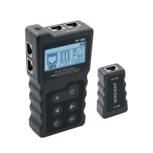 Image of Mcbazel Network Cable Tester, Poe Ethernet-Cable Tester Kit for CAT5e CAT6 CAT6a, Network-Cable Tracker for Tracker Underground Telephone Line Finder Home Repair
