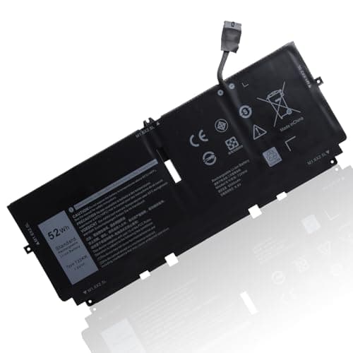 Image of 52Wh 722KK Battery Compatible with Dell XPS 13 9300 9310 9380 (2020 Edition) Series WN0N0 0WN0N0 2XXFW FP86V 02XXFW P117G P117G002 P117G001 Notebook Battery 7.6V / 6500mAh