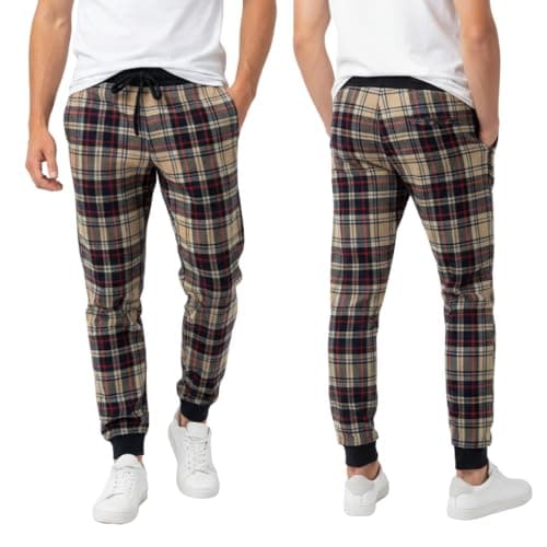 Image of westAce Mens Joggers Sweatpants Relaxed Fleece Comfortable Fit Tracksuit Bottoms Running Sports Lounge Elasticated Waist Closed Bottom Gym Essential Joggers Sweatpants Size S to XXL (Beige, M)