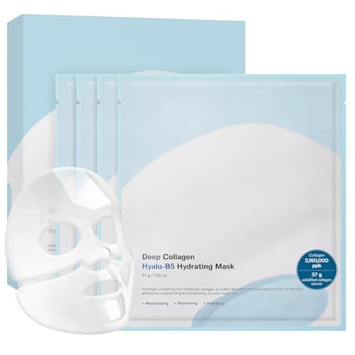 Image of SUNGBOON EDITOR Deep Collagen Hyalu-B5 Overnight Mask 37gx4ea | Real Collagen Face Mask with Hyaluronic Acid | Moisture-Locking Care for Overheated Skin | Viral Korean Skincare Trend