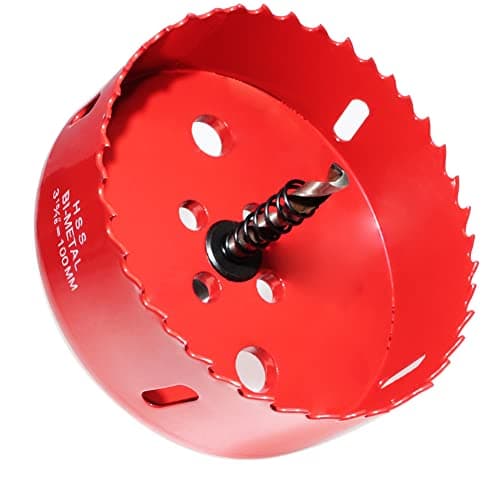 Image of GARHWAL Bi-Metal Hole Saws - 100mm Wood Cutter, Metal Hole Saw, Circular Cutter for Wall, 100mm Core Drill Bit - Fast Cutting, Long Life Blades for Plumber, Conduit, Kitchen, Bathroom and More