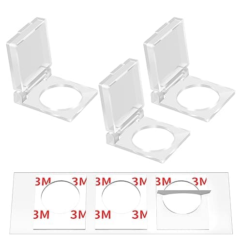 Image of DaierTek 19mm PC Power Push Button Switch Cover Safety Guard Plastic Transparent Cap Protector for 3/4" Mounting Dia. Pushbutton Artists Light Boxes -3Pack