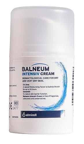 Image of Balneum Intensiv Cream - Daily Moisturising Body Cream for Very Dry Skin and Dry Skin Conditions, Fragrance-Free & Preservative-Free Moisturiser, Intensive Hydration, 50g