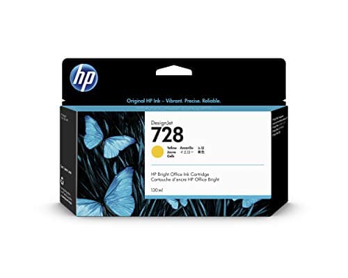 Image of HP 728 F9J65A Yellow 130 ml Genuine Ink Cartridge with Original DesignJet Ink DesignJet T730 and T830 Large Format Plotter Printers 729 DesignJet Printhead
