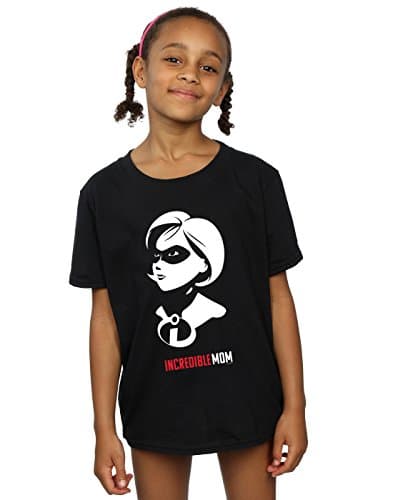 Image of Disney Girls The Incredibles Incredible Mom T-Shirt Black 12-13 Years