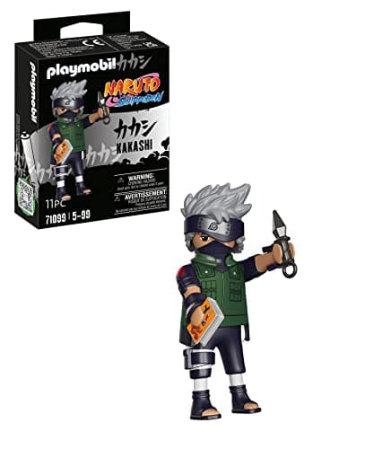 Image of Playmobil 71099 Naruto: Kakashi Figure Set, Naruto Shippuden Anime Collectors Figure, Playset Suitable for Children and fans 5+ years