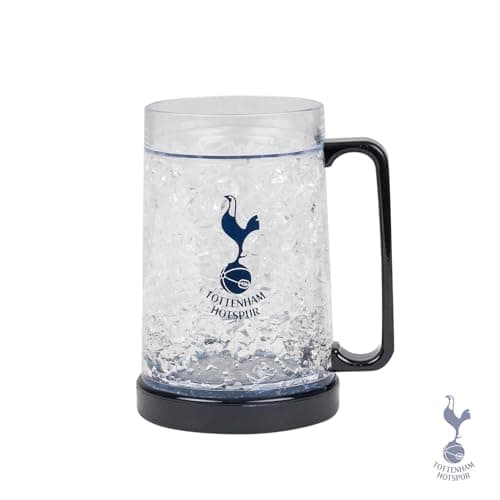 Image of Icy Sips with Spurs Crest: Tottenham Hotspur Crest Freezer Tankard - Keep Your Drink Chilled - Official Merchandise