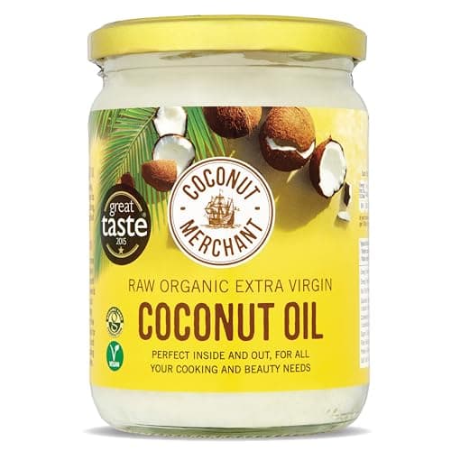 Image of Coconut Merchant Organic Coconut Oil 500ml - Extra Virgin, Raw Cold Pressed Unrefined, Vegan and 100% Natural - for Skin, Hair & Cooking
