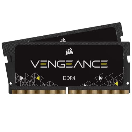 Image of Corsair Vengeance SODIMM 16GB (2x8GB) DDR4 Up to 3200MHz CL22 Memory for Laptop/Notebooks (Intel 6th Generation Intel Core i5 and i7 Processor Support) Black