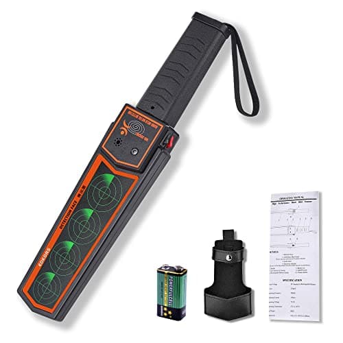 Image of EDKORS Handheld Metal Detector Wand, Portable Security Scanner, Detects Weapons, Nails, Knives, Other Metal Objects, Perfect for Kids, Men, Seniors, Hobbyists, Outdoor Enthusiasts