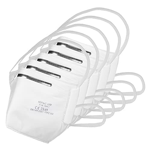 Image of Trend Lightweight FFP2 HEPAC Filter Mask, Pack of 5, Efficient Particulate Capture & Day-Long Comfort, RPE/FFP2/A/5