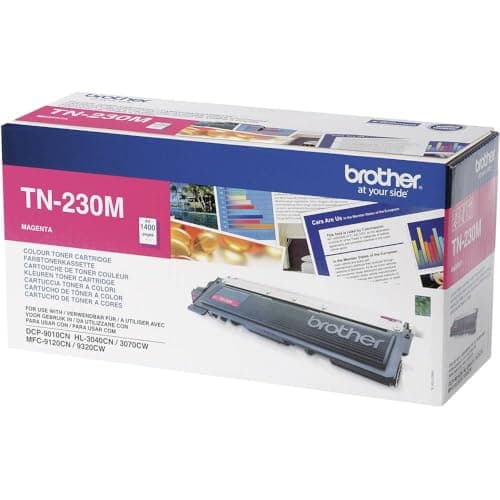 Image of Brother TN230M - Magenta - original - toner cartridge - for Brother DCP-9010CN, HL-3040CN, HL-3040CW, HL-3070CW, MFC-9120CN, MFC-9320CN, MFC-9320CW