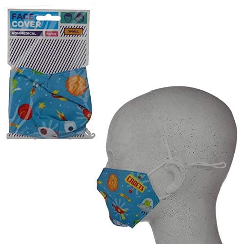 Image of Reusable Face Covering - Non Medical - Size Small (Age 4-12 - 20cm x 11cm)(Space Cadet)