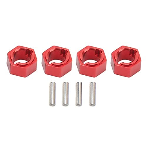 Image of Funien Professional Aluminum Alloy 7mm Hex Wheel Hubs for FMS RC Car (Red)