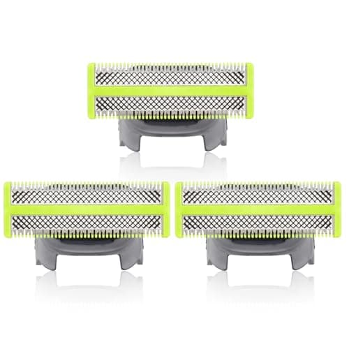 Image of Pack of 3 Replacement Blades for Philips OneBlade Electric Beard Styler, Face & Body Waterproof Replacement Heads Replacement Part Accessories