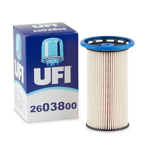 Image of UFI Filters, Fuel Filter 26.038.00, Replacement Fuel Filter, Suitable for Cars, Applicable to Various Models such as Audi, Seat, Skoda, and Volkswagen