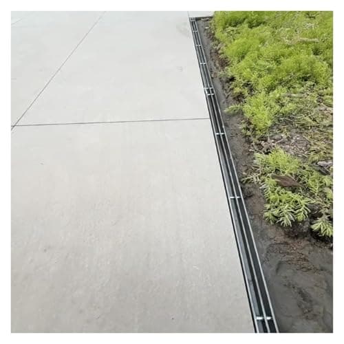 Image of MZZKFC 304 Stainless Steel Slim Channel Drain, Outdoor Indoor Drainage Ditch with Removable Grate，1.3 2.1 2.5 2.9in Yard Deck Balcony Narrow Drainage Trench(65x50mm/2.5x2in)