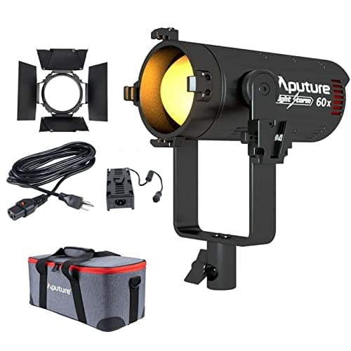 Image of Aputure LS 60X LED Video Light,60W Bi-Color (2700~6500K) CRI/TLCI:95,Support App Control,Built-in Lighting FX,Adjustable Bowens Mount Light for Photography,Outdoor Shooting