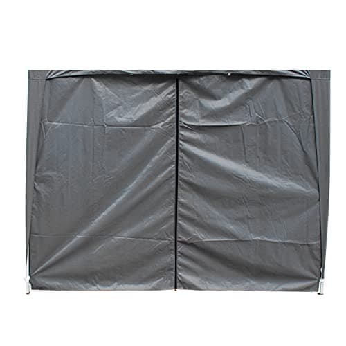 Image of Green Bay Anthracite Gazebo Side Panel with Zipper for 3x3M Pop Up Gazebo Tent,1 Piece Side Panel Wall Only (Canopy Frame Not Included)
