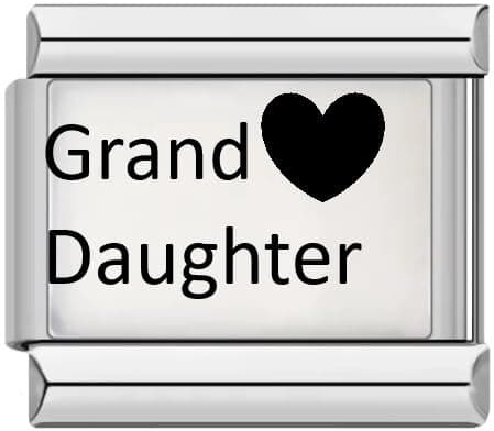 Image of Family 9mm Italian Style Charm Links | fit all classic 9mm Italian Style Charms Bracelet | UK stock (22 - Grand Daughter)