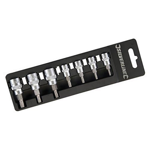 Image of Silverline 763566 T10 - T40 Socket Set 1/4" and 3/8" Drive 7pce T10 - T40