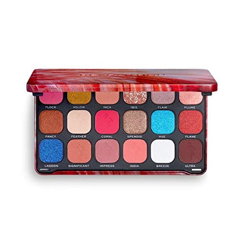 Image of Makeup Revolution, Forever Flawless, Eyeshadow Palette, Flamboyance Flamingo, 18 Shades, 19.8g