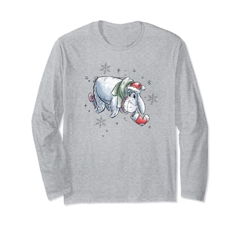 Image of Disney Winnie The Pooh Eeyore Christmas Stocking Long Sleeve T-Shirt
