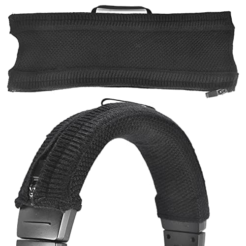 Image of Yizhet Headset Band Cover, Knit Fabric Headphone Headband Cover, Universal Headphone Band Cover Protector Compatible with Bose Beats Sony Headset, Black