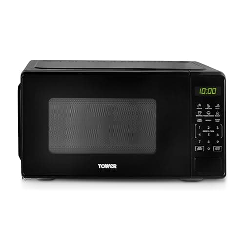 Image of Tower 20L 800W Digital Microwave with 11 Power Levels, 6 Auto Cook Pre-sets, Express Cooking Mode, Weight & Time Defrost Functions, LED Display, Black. T24045BLK