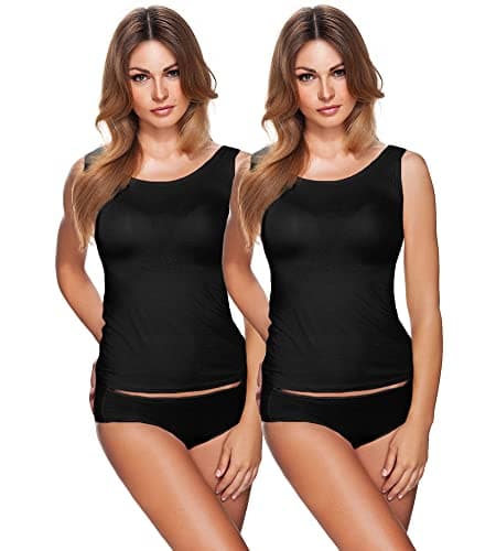 Image of e.FEMME Ina Invisible 344 Women's Micromodal Shirts 3 or 2 Pack, 2 x black, 36