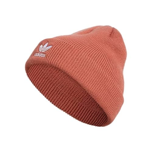 Image of adidas Originals Women's Trefoil Beanie, Magic Earth Red/White, One Size