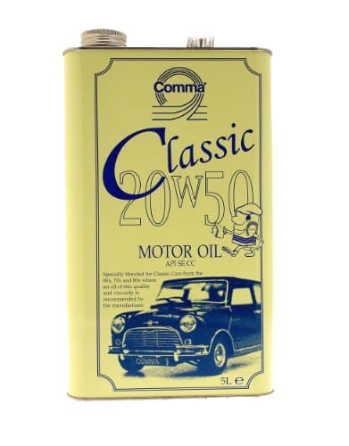 Image of Comma CLA20505L 5L 20W/50 Classic Motor Oil - Yellow